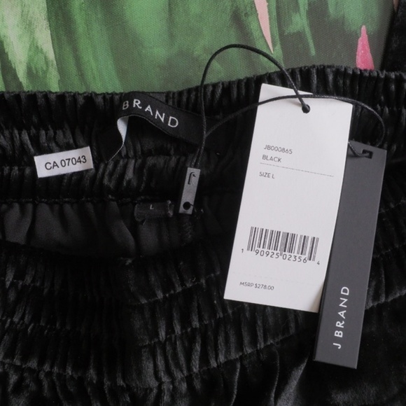 J Brand Ardon High-Rise Wide-Leg Pants In Velvet - Picture 8 of 11